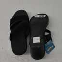 Skechers Women's Rumble ON-Social Glam Wedge Sandal, Black/ Black, 7