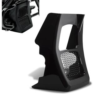 WOWTK Chin Spoiler for Harley 2017-2025 Touring Road King, Street Glide, Road Glide, and Electra Glide Standard Models,Vivid Black Finish