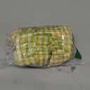 Wenrine Women's Summer Plaid Mini Dress Casual Spaghetti Strap Sleeveless A Line Beach Sundress with Pockets Yellow Small