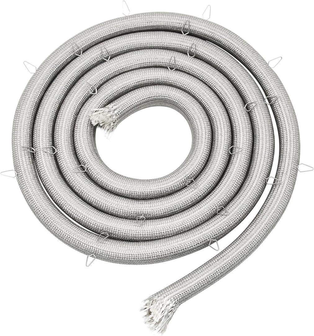 W10162384 Cosamatcozon Upgraded Range Oven Door Gasket (Approximate Length is 75.59", Includes Mounting Clips 25) - Compatible with Some Maytag, Whirlpool and Kenmore Ranges or Ovens