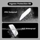 Rechargeable Tent Light, 5 Light Modes & Stepless Dimming, with Magnetic Base & Hook, IP65, Electric Lantern for Camping/Outdoor/Home/Hiking.