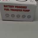 FUELIO Fuel Transfer Pump Battery Powered Gas Pump For 5 Gallon Gas Can, 3.2GPM, Auto-Stop Nozzle, 51 IN Long Hose, GAS CAN NOT INCLUDED
