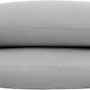Vera Wang - Pillow Case Set, Luxury Sateen Cotton Bedding, 800 Thread Count, Soft & Smooth Bedding Set (Steel Grey, Standard Pillowcases)