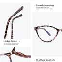 4 Pack Reading Glasses Blue Light Blocking for Women,Designer Cat Eye Frame Ladies Computer Readers,Anti Glare/UV Ray Eyeglasses 1.75