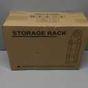 Bookshelf, 4 Tier Arched Bookshelf with Built-in Clock, 68.2" Tall Narrow Bookcase, Modern Standing Book Shelf for Living Room, Bedroom, Home Office, Rustic Brown