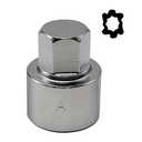 1 Wheel Lock Nut Socket Adapter, 536, OD 28mm - ID 25mm, VW VAG Volkswagen Compatible, Anti-Theft Lug Nut Removal Tool