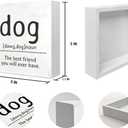 4 x Mtrgdn Dog Decorations for The Home Table Shelf Wood Box Sign,Gifts for Dog Mom Dog Lovers Owner,Farmhouse Rustic Wood Block Plaque for Office Desk Decor,Dog Definition Decor Christmas Birthday Gifts