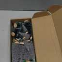 30Pcs Mini Christmas Trees - Artificial Christmas Tree Bottle Brush Trees with 5 Sizes, Snow Trees with Wooden Base for Christmas Party Home Table Craft Decor (Silver+Green+Dark Green)