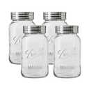Ball Regular Mouth Glass Mason Jars with Lids and Bands, Used for Canning (Quart, 32 Ounce (Pack of 4))