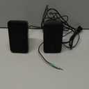 AC-Powered Computer Speakers for Desktop or Laptop PC with Volume Control, Headphone Jack, Black