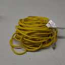 EP 15 Ft 12 Gauge Heavy Duty Extension Cord, 15A 125V 1875W, 3 Outlet Indoor/Outdoor Power Cord with Lighted End, 12/3 SJTW Weatherproof Yellow, UL Listed