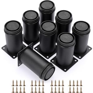 OwnMy 8PCS 4 Inch Stainless Steel Furniture Legs Feets Adjustable Metal Cabinet Desk Legs, Black Round Metal Furniture Risers Coffee Table Replacement Legs Heavy Duty Sofa Legs TV Stand Dresser Legs OwnMy 8PCS 4 Inch Stainless Steel Furniture Legs Feets Adjustable Metal Cabinet Desk Legs, Black Round Metal Furniture Risers Coffee Table Replacement Legs Heavy Duty Sofa Legs TV Stand Dresser Legs