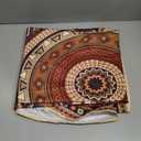 Giwawa Rustic Bear Deer Tablecloth Round 60 Inch Ethnic Geometric Circular Waterproof Table Cover for Party Picnic Kitchen Indoor Outdoor Decor