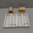 Bathroom Vanity Lighting Fixture, 2-Light Wood Grain Wall Sconce Light Fixture with Clear Glass, E26 Socket Indoor Wall Lamp, Modern Wall Sconce for Mirror Living Room, 2 Pack