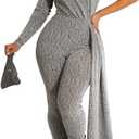 DinyIn Sexy Jumpsuit for Women Elegant for Party, Medium, Silver