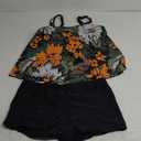 Urchics Womens 2025 Tankini Swimsuits Tummy Control Flowy Swimwear Two Piece Bathing Suits Swim Tank Top with Boyshorts XL
