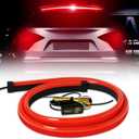 Keiurot Led Third Brake Light Strip with Sequential Turn Signal, Double Flash Warning Light Flexible High Mount Stop Light Lamp Red Strip DC-12V (401M/1Set)
