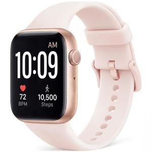 Smart Watch, Fitness Watch for Women Men with 24/ 7 Heart Rate/ Blood Pressure Monitor, Pedometer, Sleep Tracker, 120+ Sport Modes, IP68 Waterproof Activity&Fitness Tracker Compatible with Android iPhone