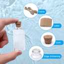 Goiio 80 Pack 20 ML Glass Bottles with Cork Stoppers Mini Small Glass Bottles, for Wedding Favors, Crafts Home Decorations