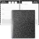 Ensight 2024-2025 HARDCOVER Leather Planner Weekly & Monthly, Set Of 2