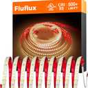 24V 2835 LED Strip Lights 3000K, 500+LM/FT, 32.8FT, UL Listed, CRI95, High Density 160LEDs/m Tape Light, Cuttable, Dimmable, VHB Equipped, for Pros, Displays, Highlightings (NO Power Supply)