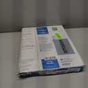 BEMIS 75 Commercial Open Front Plastic Toilet Seat, Heavy Duty Industrial Seat with Lid, Round, White