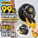 Drywall Sander, 950W 8.5A Electric Drywall Sander with Vacuum Dust Collector, 9 Variable Speed 800-2100RPM, 26FT Power Cord, Wall Sander for Popcorn Ceiling, Pole Sander for Drywall