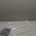 20 Inch Acrylic Mahjong Racks with Pushers 4PCS, Clear