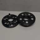 Customadeonly 5x100 Forged Hubcentric Wheel Spacers Black 15mm (2pcs)  Compatible for Toyota Corolla, Prius, Matrix, Celica, Scion tC, Lexus CT200h, Pontiac Vibe (54.1mm CB, M12x1.5 Studs)
