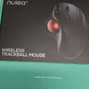 Nulea M501 Wireless Trackball Mouse, Rechargeable Ergonomic, Easy Thumb Control, Precise & Smooth Tracking, 3 Device Connection (Bluetooth or USB Receiver), Compatible for PC, Laptop, Mac, Windows.