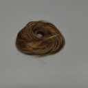 Human Hair Messy Bun, 100% Real Hair Bun Extensions for Women,Natural Wavy,1 Count#-4P27 Medium Brown & Dark Blonde