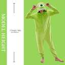 Adult Onesie Pajamas Unisex Animal One-Piece Cartoon Costume Cosplay Homewear Sleepwear Partywear For Men Women (Green)