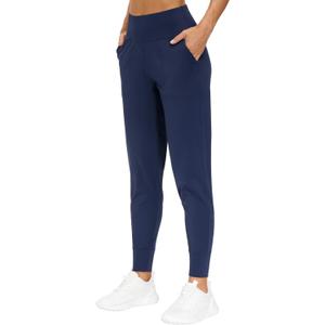 THE GYM PEOPLE Women's Joggers Pants Lightweight Athletic Leggings Tapered Lounge Pants for Workout, Yoga, Running (X-Large, Blue)