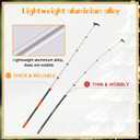 5-24ft Long Telescopic Extension Pole with Utility Hook, Ladderless christmas light pole hanger tool Installing and Hanging String Lights/Birdfeeders, cleaning High Places, Lightweight and Sturdy
