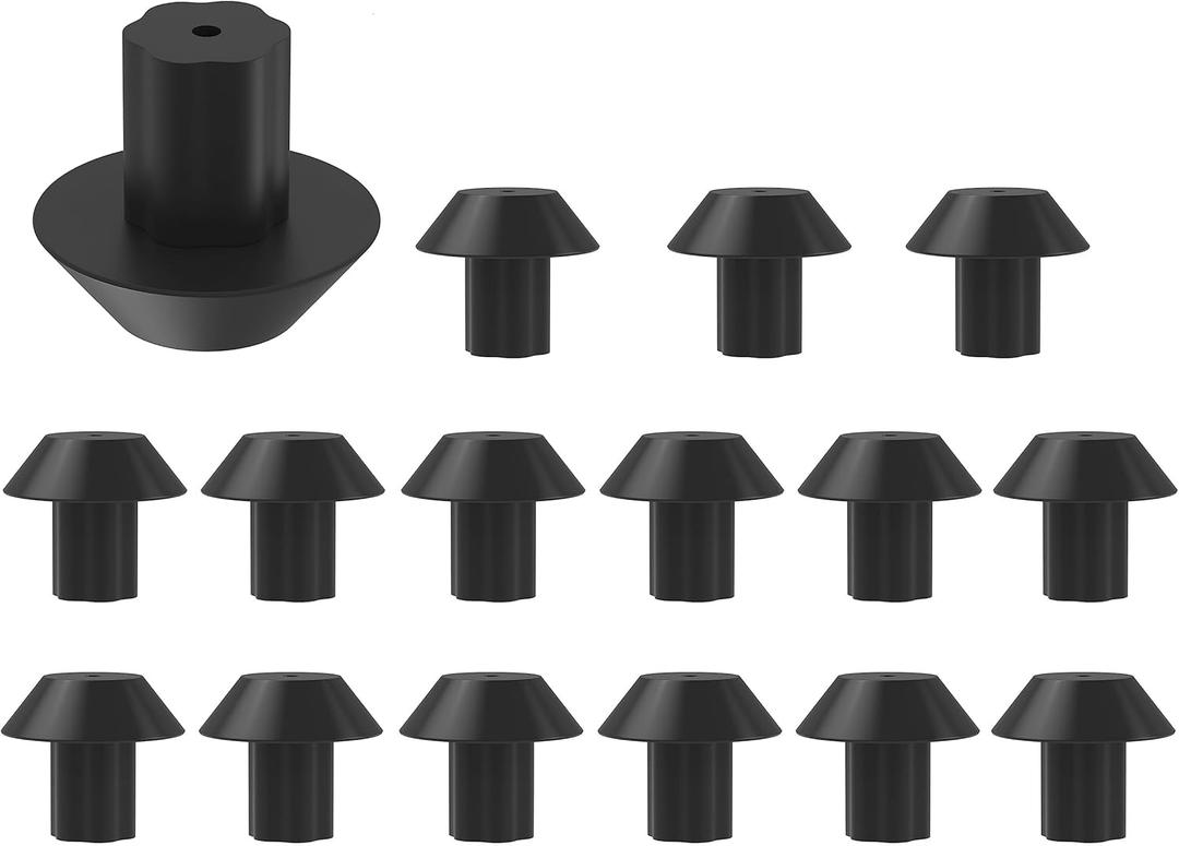 Replacement WB2K101 Stove Grate Rubber Feet for Kenmore for Kitchenaid Gas Range Stove Top Cooktop Burner Grates with 3/16" Hole Replaces WB02K0101 WB02T10461 AP2622260 PS241358, 16pcs