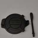 Victoria 8 Inches Cast Iron Tortilla Press, Roti Maker and Tortilladora, Pataconera Seasoned with Flaxseed Oil, Made in Colombia