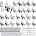 Kenning 24 Sets Cabinet Locks with Keys for Secure Drawer Mailbox RV Storage Box Replacement Lock, Zinc Alloy(3/4''Cylinder Length, 0.5'' Max Panel Thickness)
