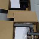 Goldenwarm Matte Black Passage Door Handles for Hallway & Closet  Heavy Duty Non-Locking Interior Door Lever, Zinc Alloy Modern Square Black Door Handles (2 Pack)