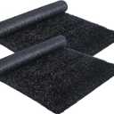 2 Pack Imitation Grass Design Recycled Rubber Mulch,Each Piece 8' x 2'Rubber Mulch for LandscapingWalkway paversBlack Mulch for Landscaping