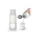 Portable Baby Bottle Warmer for Breast Milk, 100W Fast Heating & Precise Temp Control for Formula, Water, 13.5oz Large Capacity Milk Warmer for Travel, Car, Outdoors (Grey)