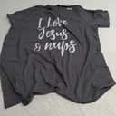 Inspirational I Love Jesus And Naps T-shirt Fun Faith Tee T-Shirt 2XL