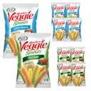 Sensible Portions Garden Veggie Straws, Sea Salt & Zesty Ranch, 0.75 oz Variety Mix (Pack of 10) (EXP 12/17/25)