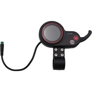 Electric Scooter Throttle with LCD Display,lh100 48V 60V 5 Pin Smart Control Electric Bike Thumb Throttle for 60v controller 11inch Electric Scooter compatible with tf100 electric bike throttle