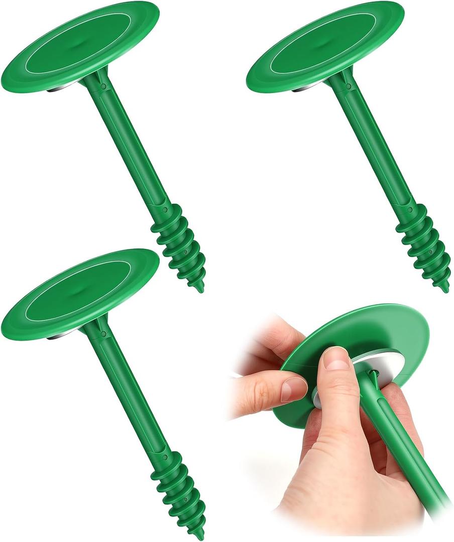 Jetec 3 Pcs Septic Tank Marker Green Plastic Septic Stick for Yard