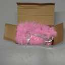 4 Pcs Princess Porch Goose Outfit for 23" 17" Cement Lawn Goose Costume Crown Necklace Tutu Skirt Feather Trim for Princess Outdoor Garden Lawn Art Decor(Pink)