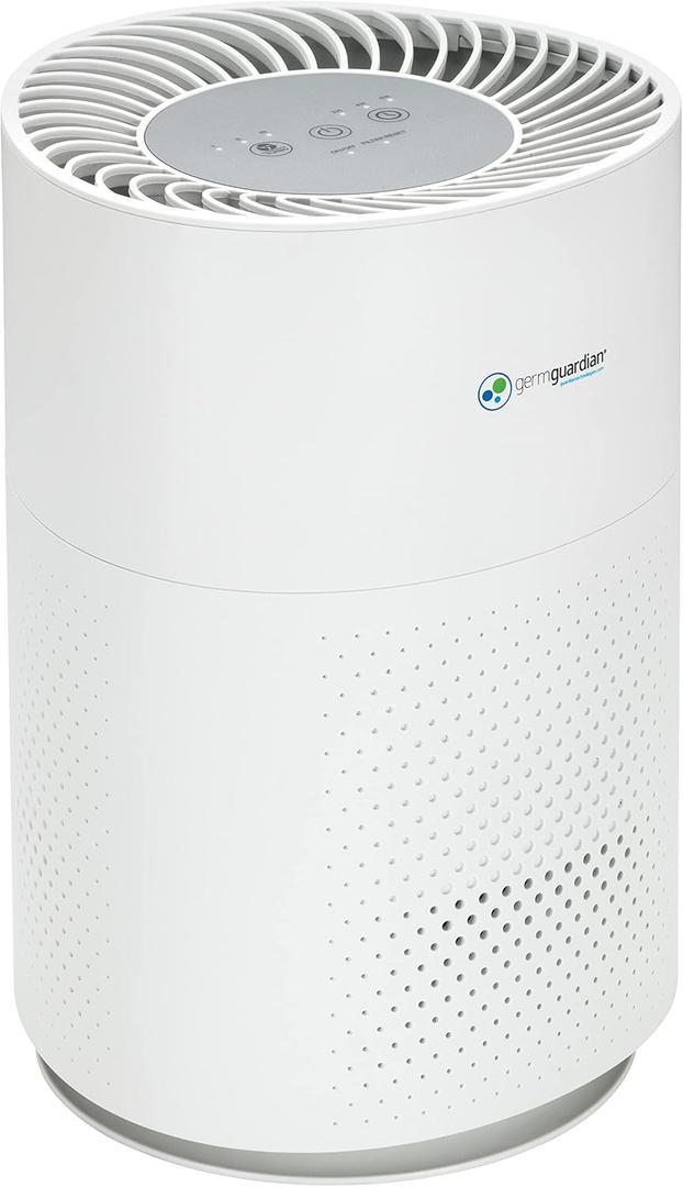GermGuardian True HEPA Filter Air Purifier for Home, Office, Bedrooms, Filters Allergies, Pollen, Smoke, Dust, Pet Dander, Mold, Activated Carbon Eliminates Odors and Deodorizes, White, AC4200W (1 Count (Pack of 1) GermGuardian True HEPA Filter Air Purifier for Home, Office, Bedrooms, Filters Allergies, Pollen, Smoke, Dust, Pet Dander, Mold, Activated Carbon Eliminates Odors and Deodorizes, White, AC4200W (1 Count (Pack of 1)