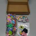 Highergo 120 Pcs Cartoon Keychains Bulk for Kids Cute Backpack Keyring Dinosaur Unicorn Astronaut Animal Rainbow Keychains for School Classroom Prizes Birthday Christmas Party Favors Gift