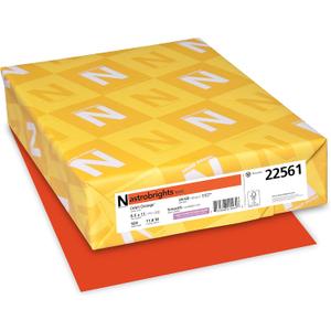 Astrobrights Color Paper, 8.5 x 11 , 24 lb/89 GSM, Orbit Orange, 500 Sheets (22561)