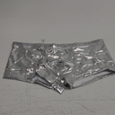 Mens Faux Leather Painted Flat Angle Underwear Sexy Enhancing Four Corner Briefs Mens Underwear Briefs Soft, Large