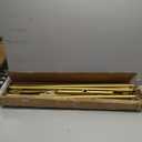 Industrial Pipe Clothing Rack, Double Rod Clothes Rack for Hanging Clothes, Heavy Duty Metal Garment Rack for Home Retail Boutique (Gold)